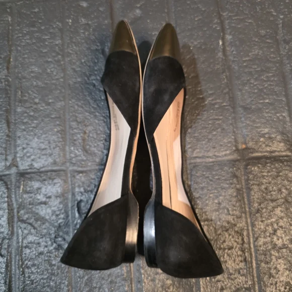 Cole Haan Grand.OS Gold Cap Toe D'Orsay Flats, Size 9 - Picture 6 of 9